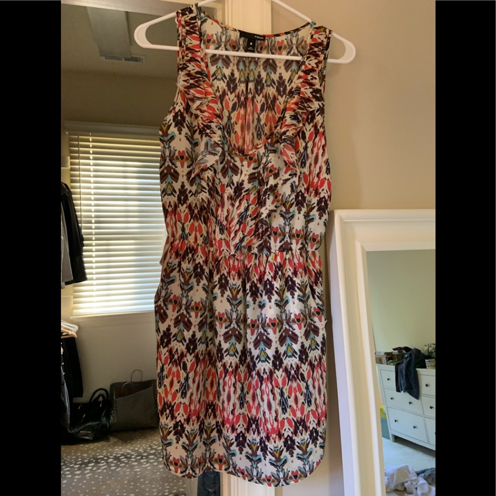 AQUA Ruffled Dress - Picture 1 of 5